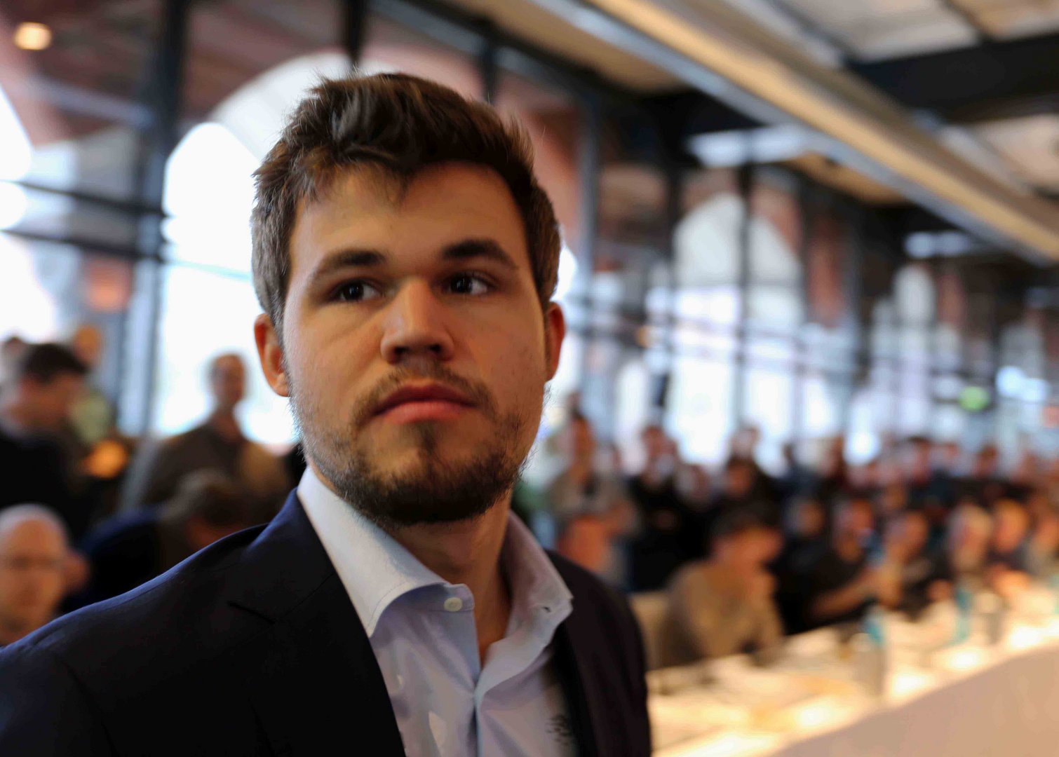 Schachweltmeister Magnus Carlsen, Hamburg