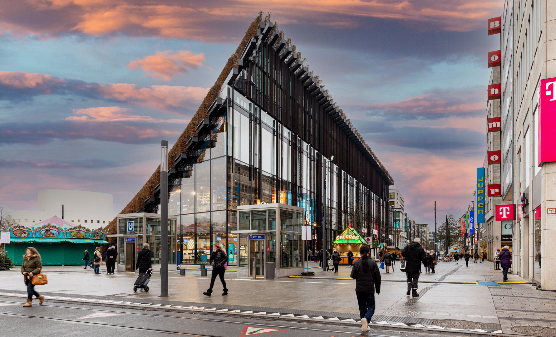 Schadowstraße Düsseldorf Foto & Bild architektur, straßen & brücken