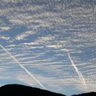 Schäfchenwolken, technisch gestört.