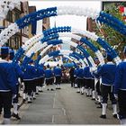 Schäffler beim Historischen Stadtfest in Stadtprozelten/Main