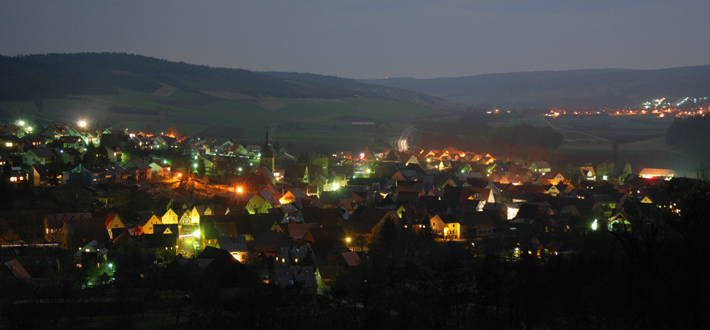 Schäftersheim bei Vollmond