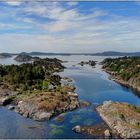   Schären-Landschaft Kjønnøya Drohnen-Impression in Südnorge; Camper-Norwegenreise Juni 2018 