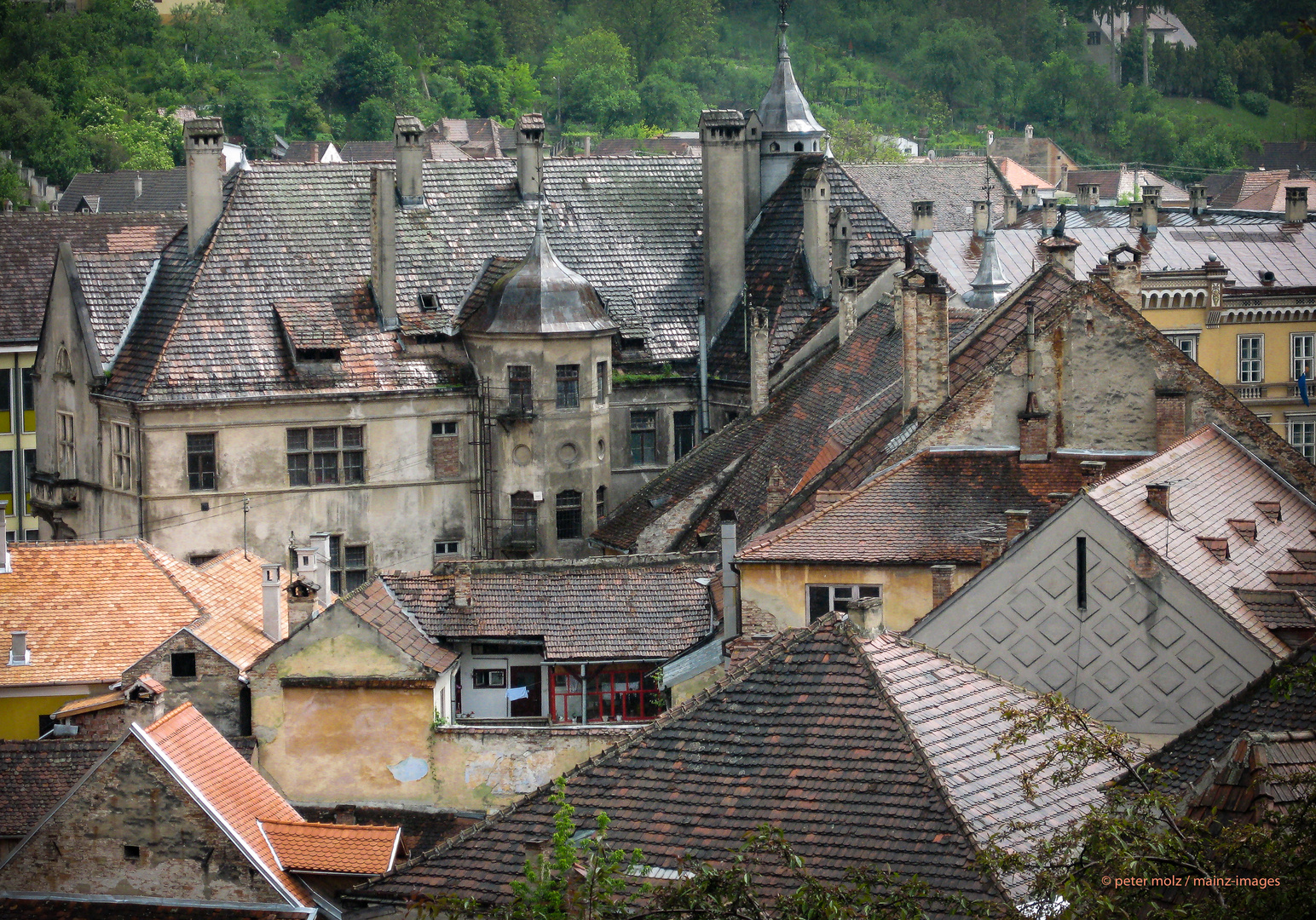 Schäßburg/Sighisoara - Verwinkelte Häuser