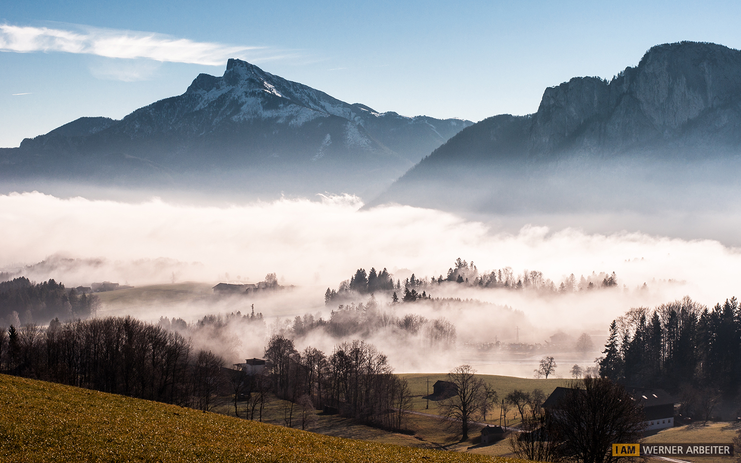 Schafberg im Nebel