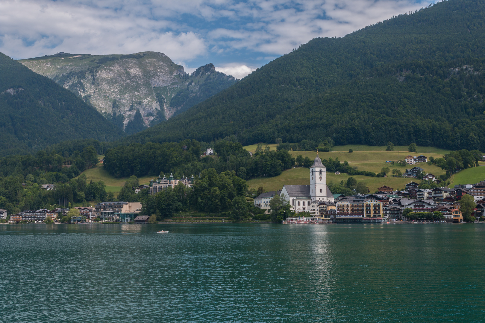 Schafberg vom Wolfgangsee aus