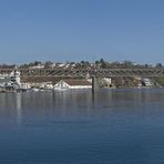 Schaffhausen: auf der Rheinbrücke