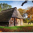 Schafstall im Herbst