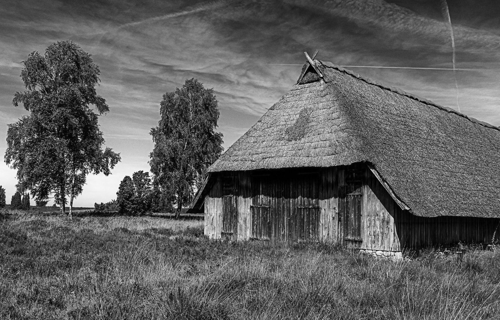 Schafstall in der Lüneburger Heide