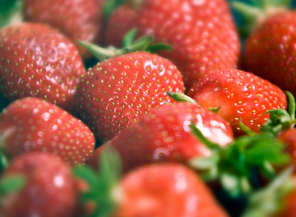 Schale Erdbeeren ohne Schale