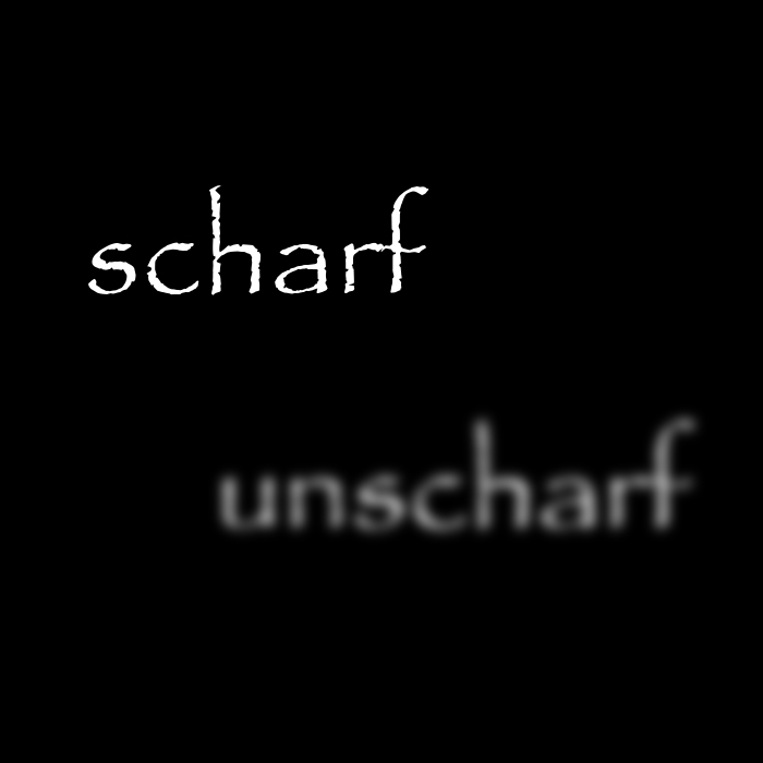 scharf unscharf