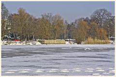 scharfe lanke, blick vom wasser (eis) aus