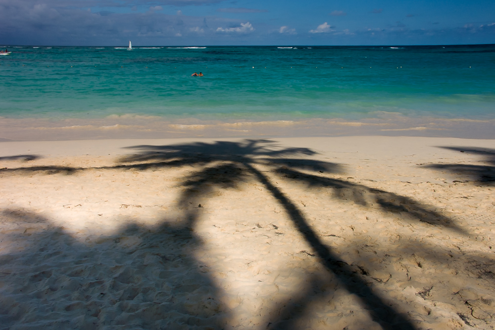 Schatten am Stand...