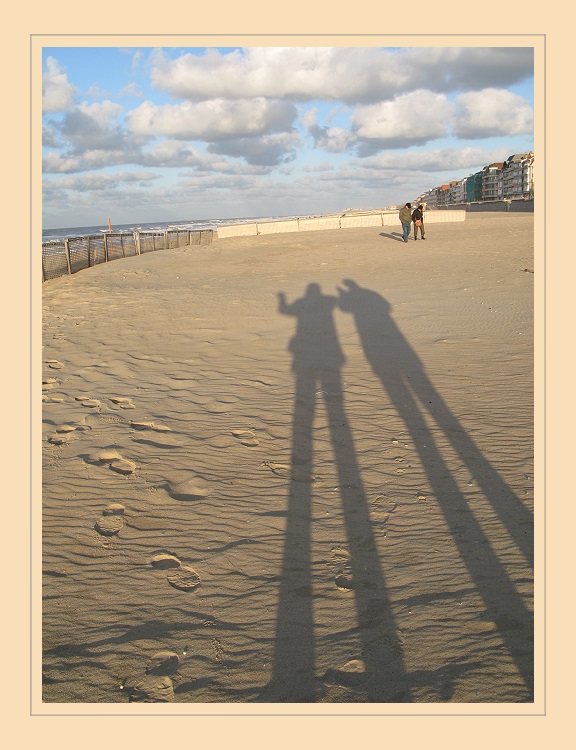 Schatten am Strand