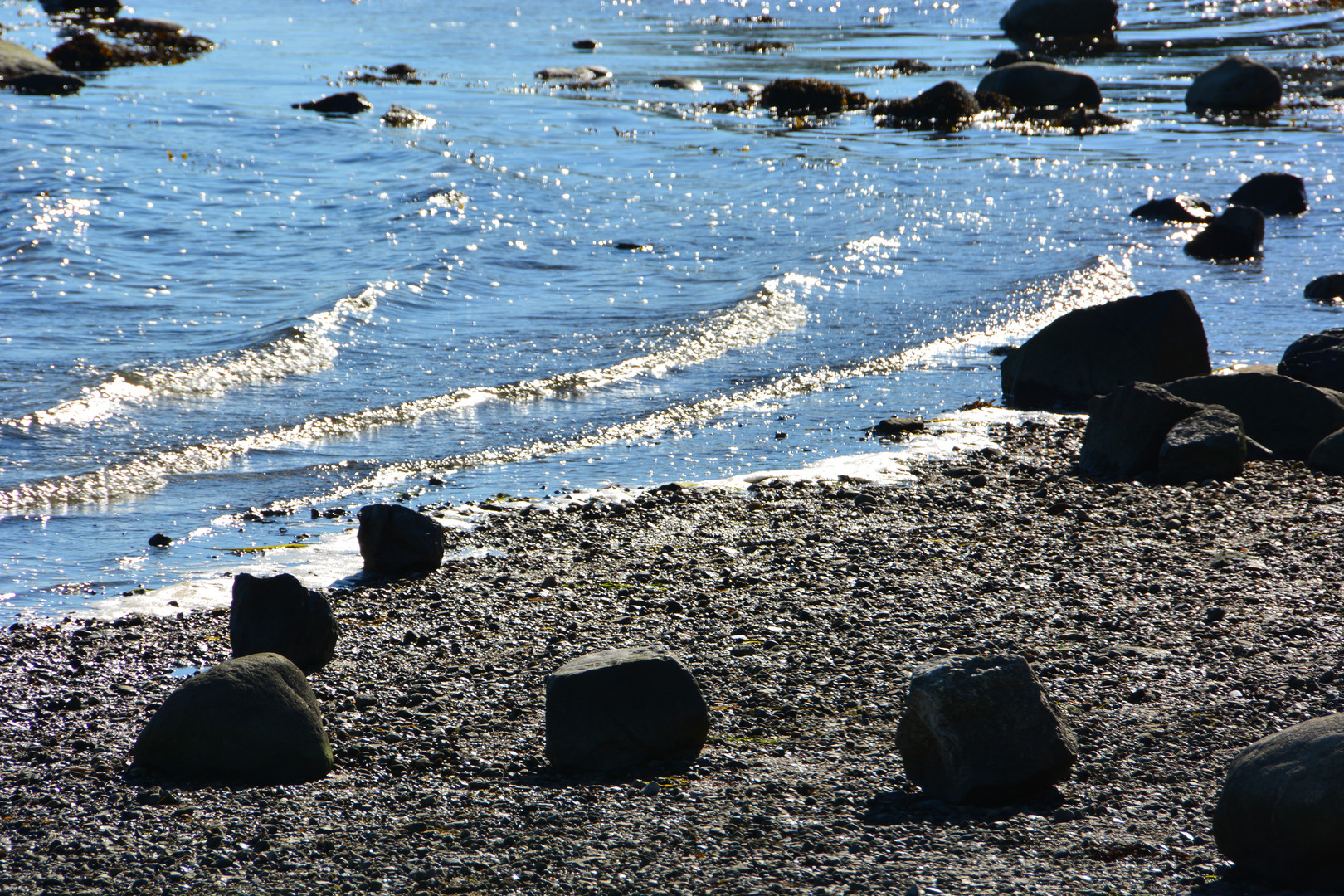 Schatten am Strand