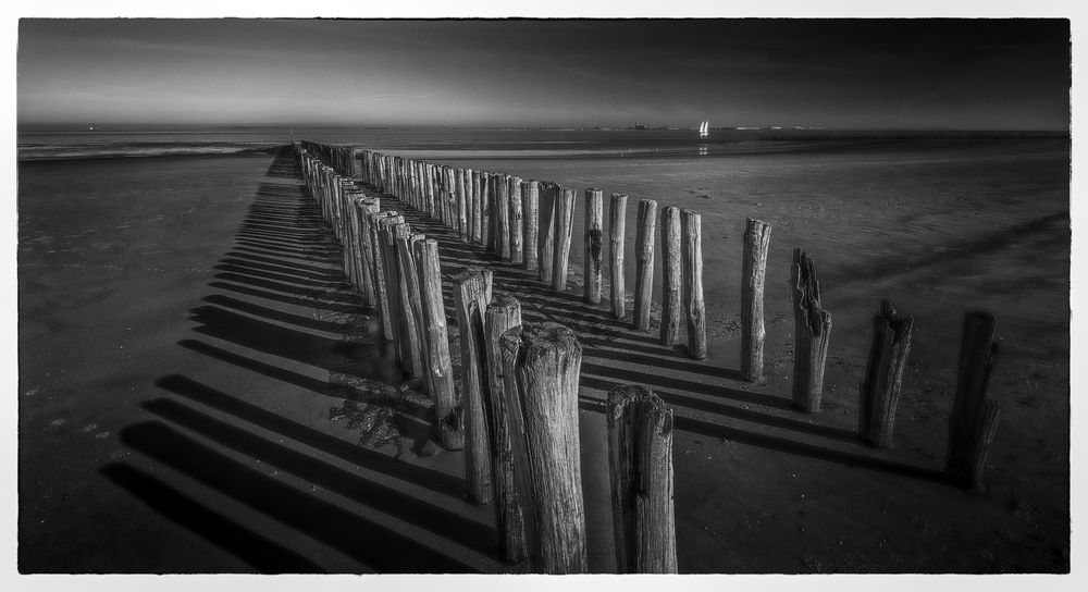 Schatten am Strand