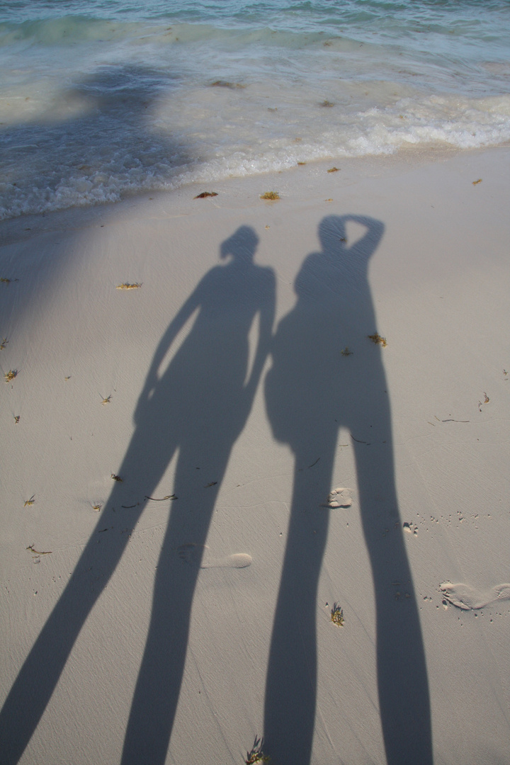 Schatten am Strand