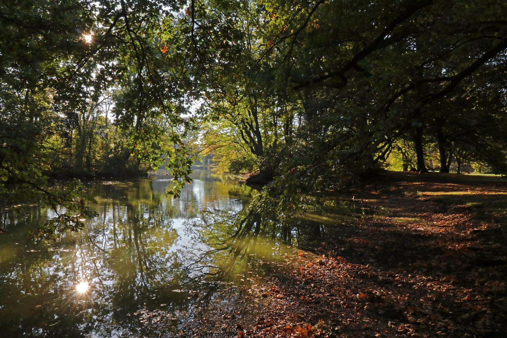 Schatten am Ufer