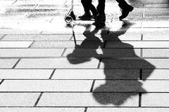 Schatten auf dem Place Abbatucci