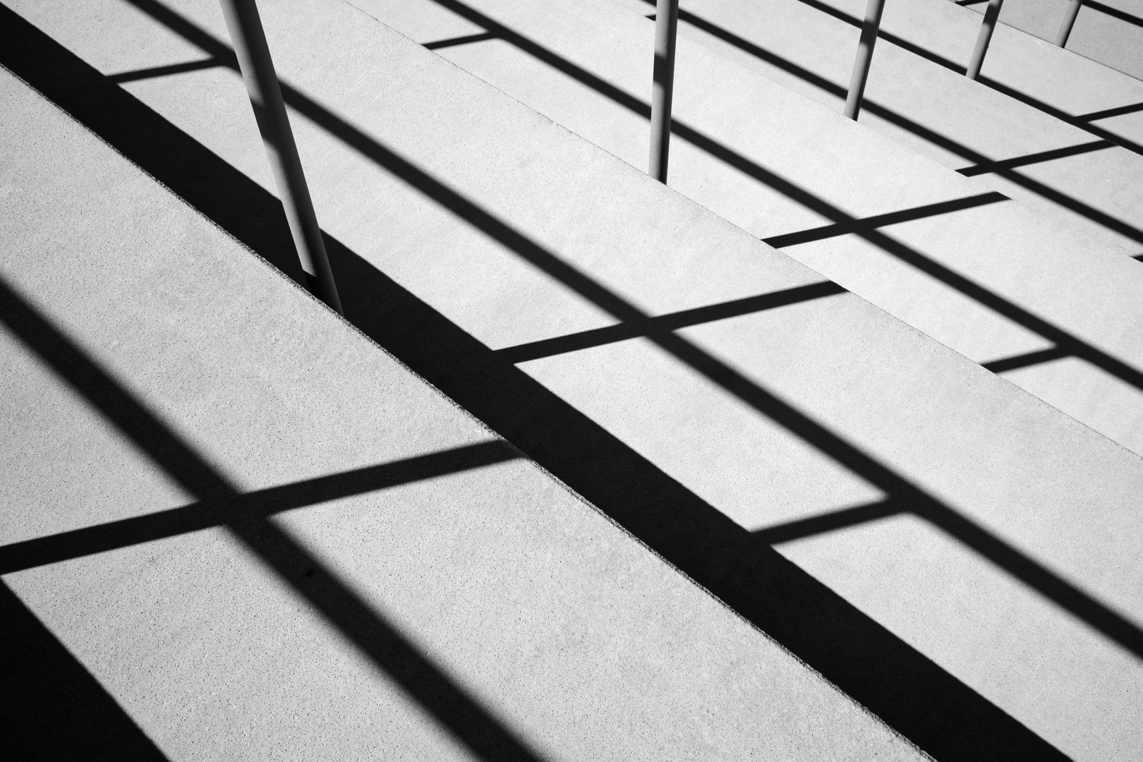 Schatten auf Treppe