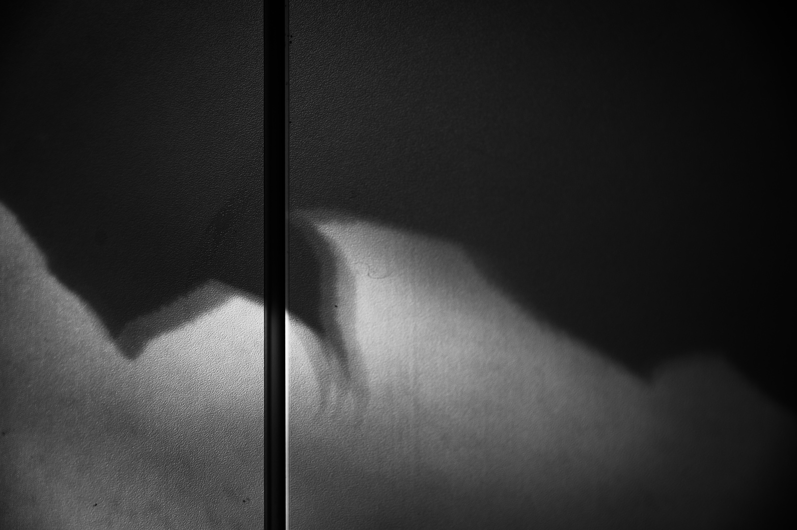 Schatten durchs Küchenfenster