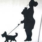 Schatten / Hund mit Dame