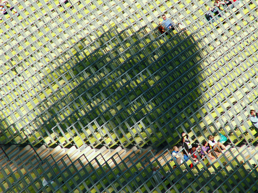 Schatten im alten Stadtion