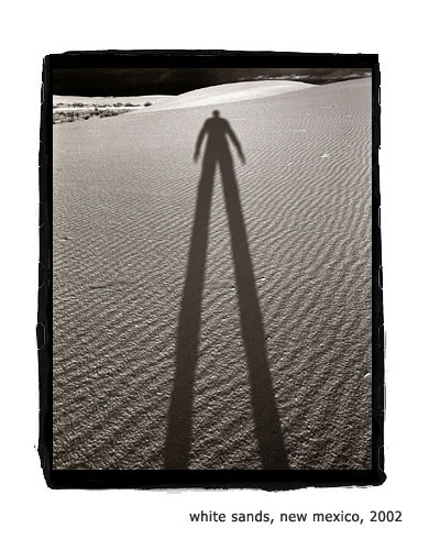 Schatten im White Sands National Monument