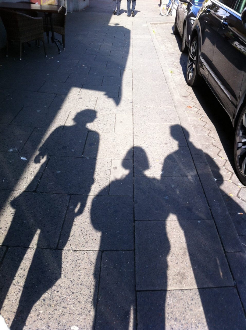 Schatten in den Straßen