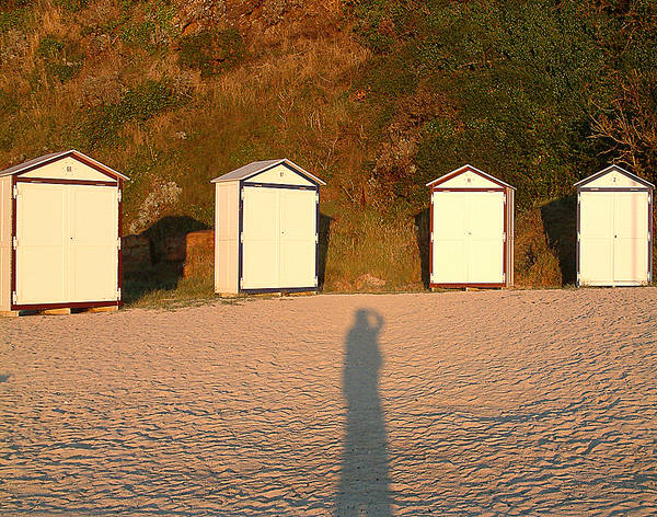 Schatten meiner im Sonnenuntergang