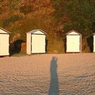 Schatten meiner im Sonnenuntergang