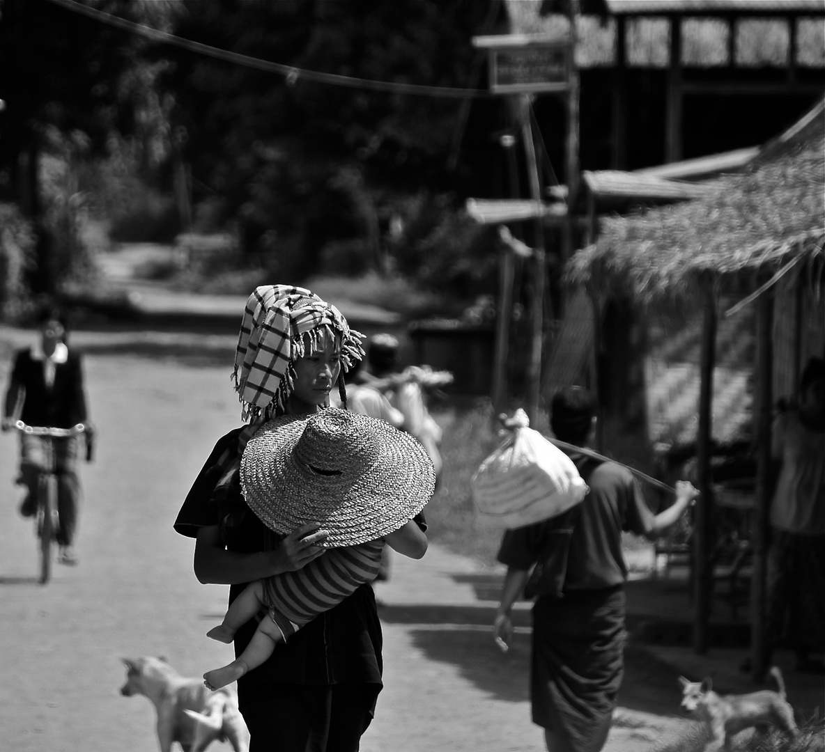 schatten spenden, inle see, burma 2011