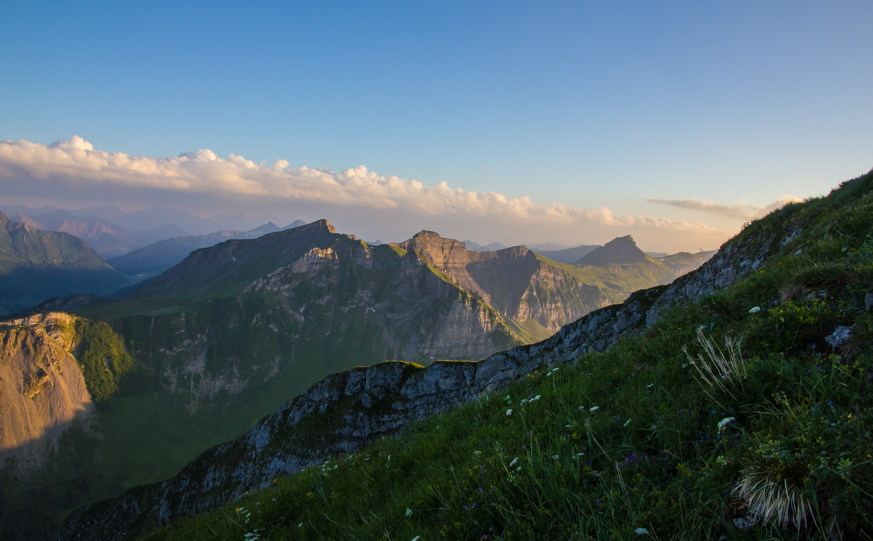 Schatten und Abendlicht