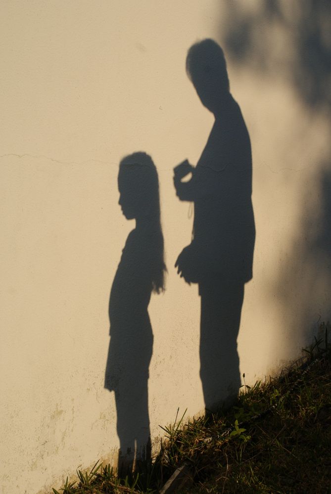 Schattenbild Foto & Bild | portrait, schatten, menschen Bilder auf