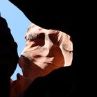 Schattengesicht im Fels /  Lower Antilope Canyon (USA) 