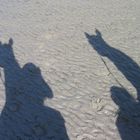 Schattensiele am Strand