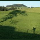 Schattenspiel am Jakobsweg im Allgäu