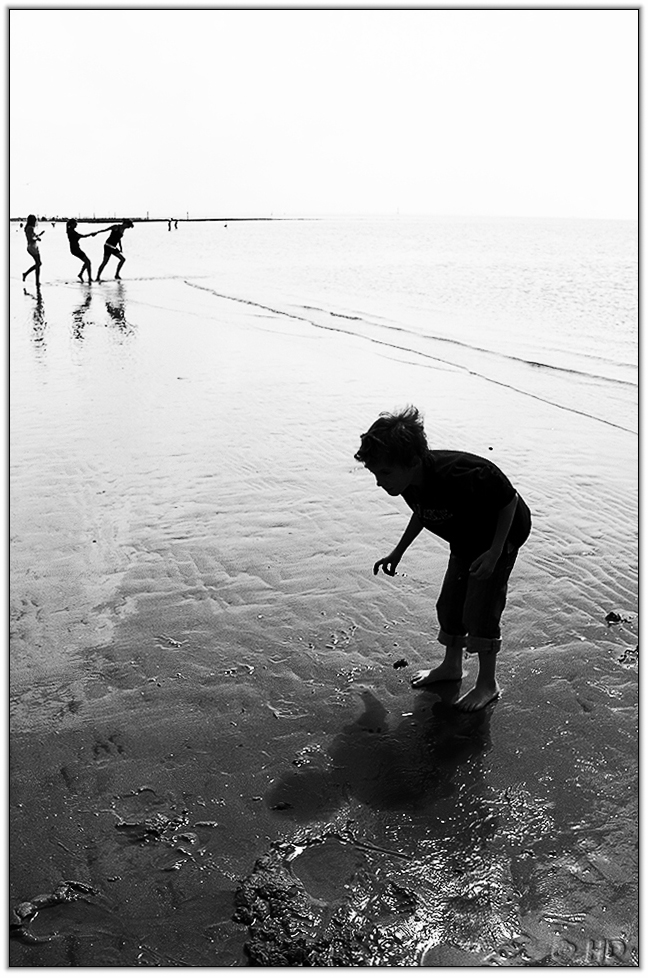 Schattenspiel am Strand