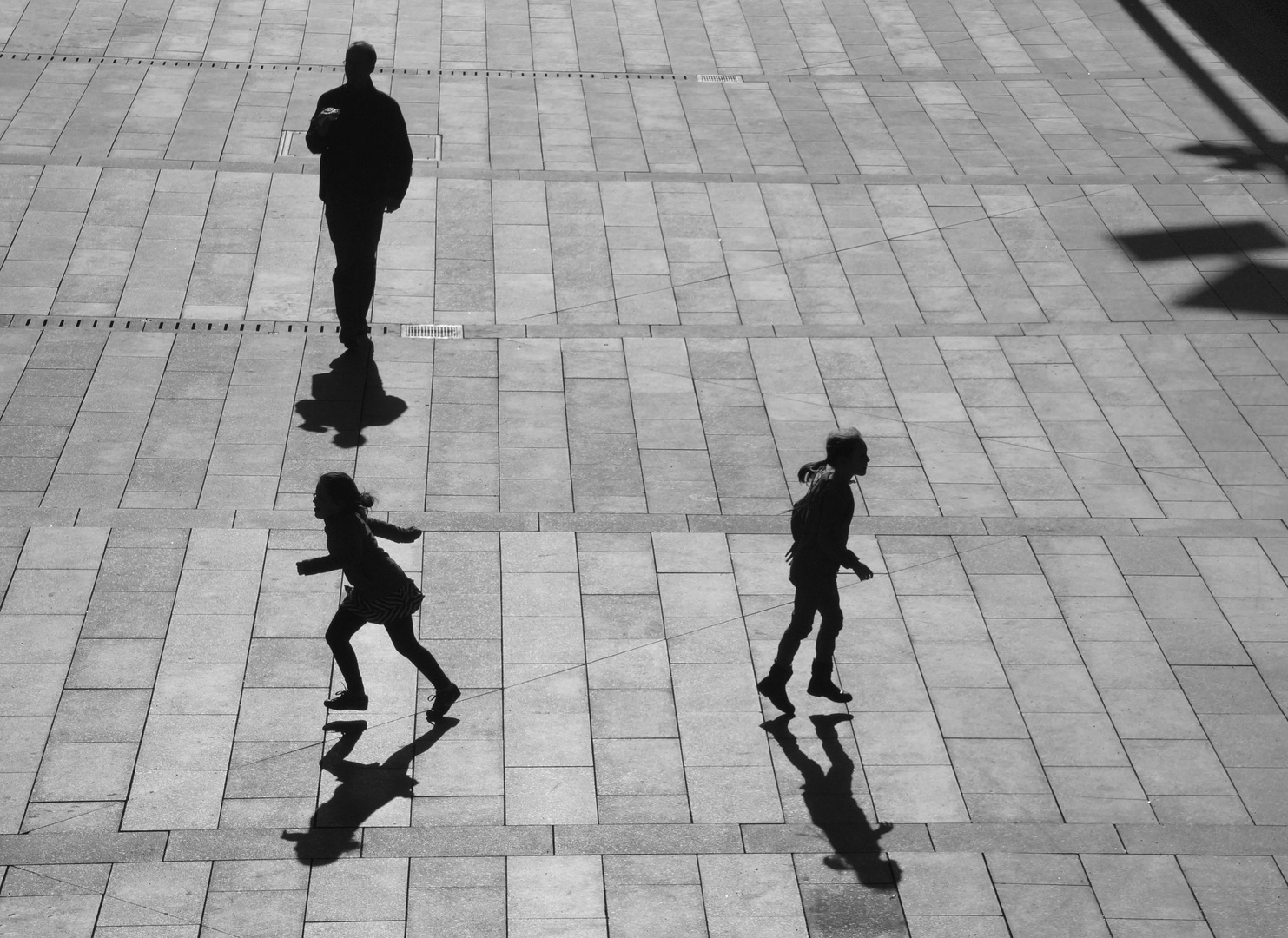 Schattenspiele am Raschplatz in Hannover