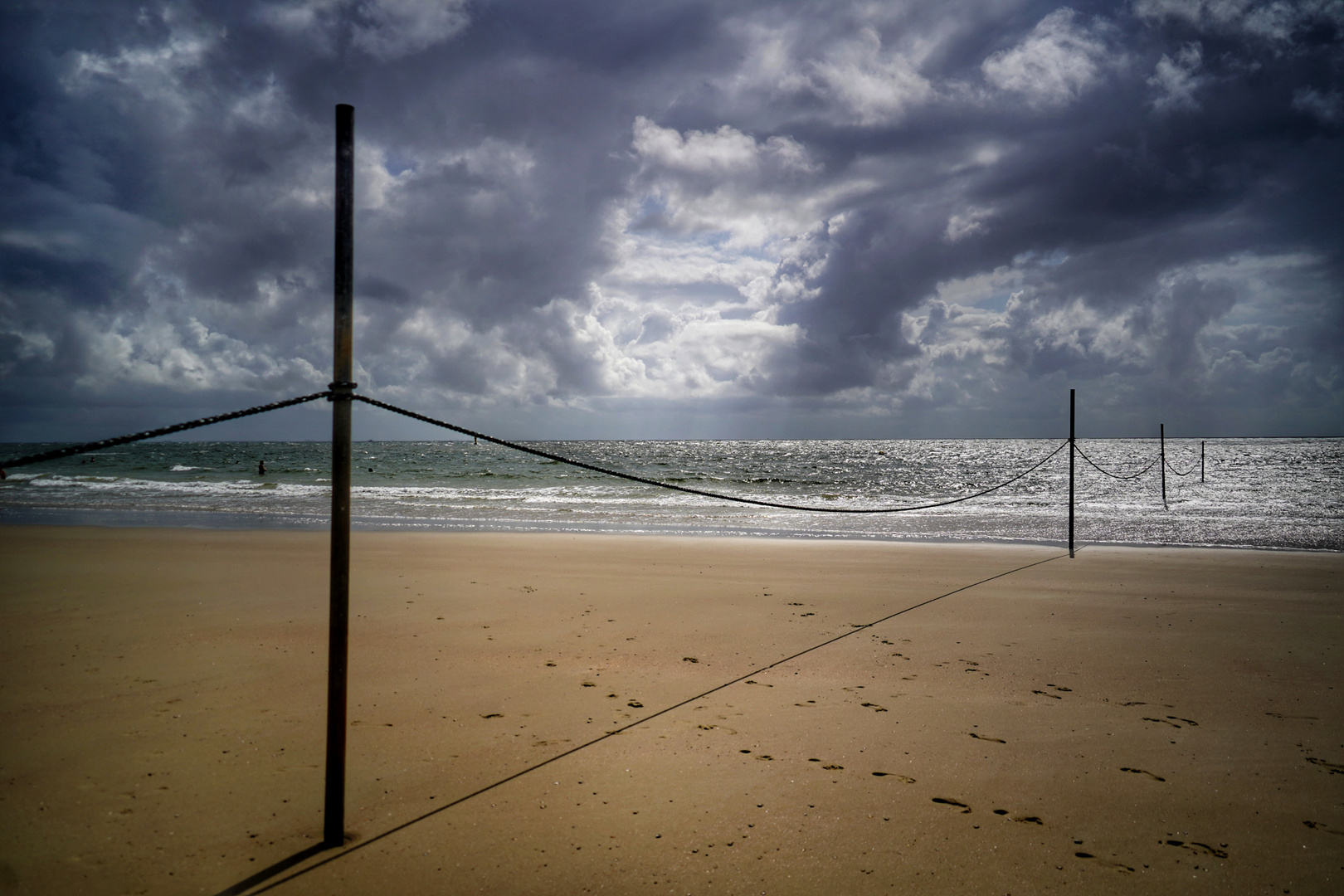 Schattenspiele am Strand