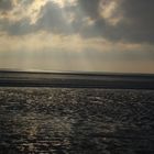 Schattenspiele bei Ebbe bei St. Peter-Ording