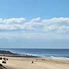 schattenwurf auf dem strand vor wenningstedt