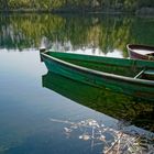 Schattenwurf, Spiegelbild und klares Wasser