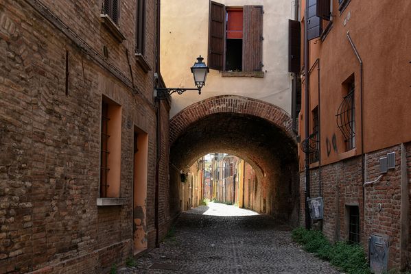 Schattige Gassen Ferrara - Italien