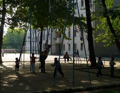 Schattiger Spielplatz