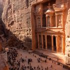 Schatzhaus in Petra von Aussichtspunkt Jordanien