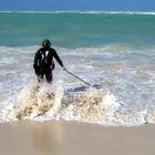 Schatzsucher am Strand