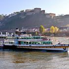 Schaufelradschiff Goethe beim Ablegen