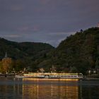 Schaufelradschiff "Goethe" vor der Marksburg