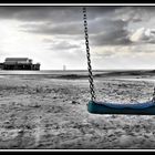 Schaukel am Strand.