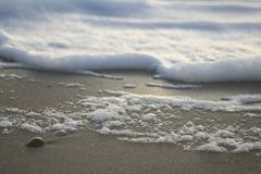 Schaum am Strand